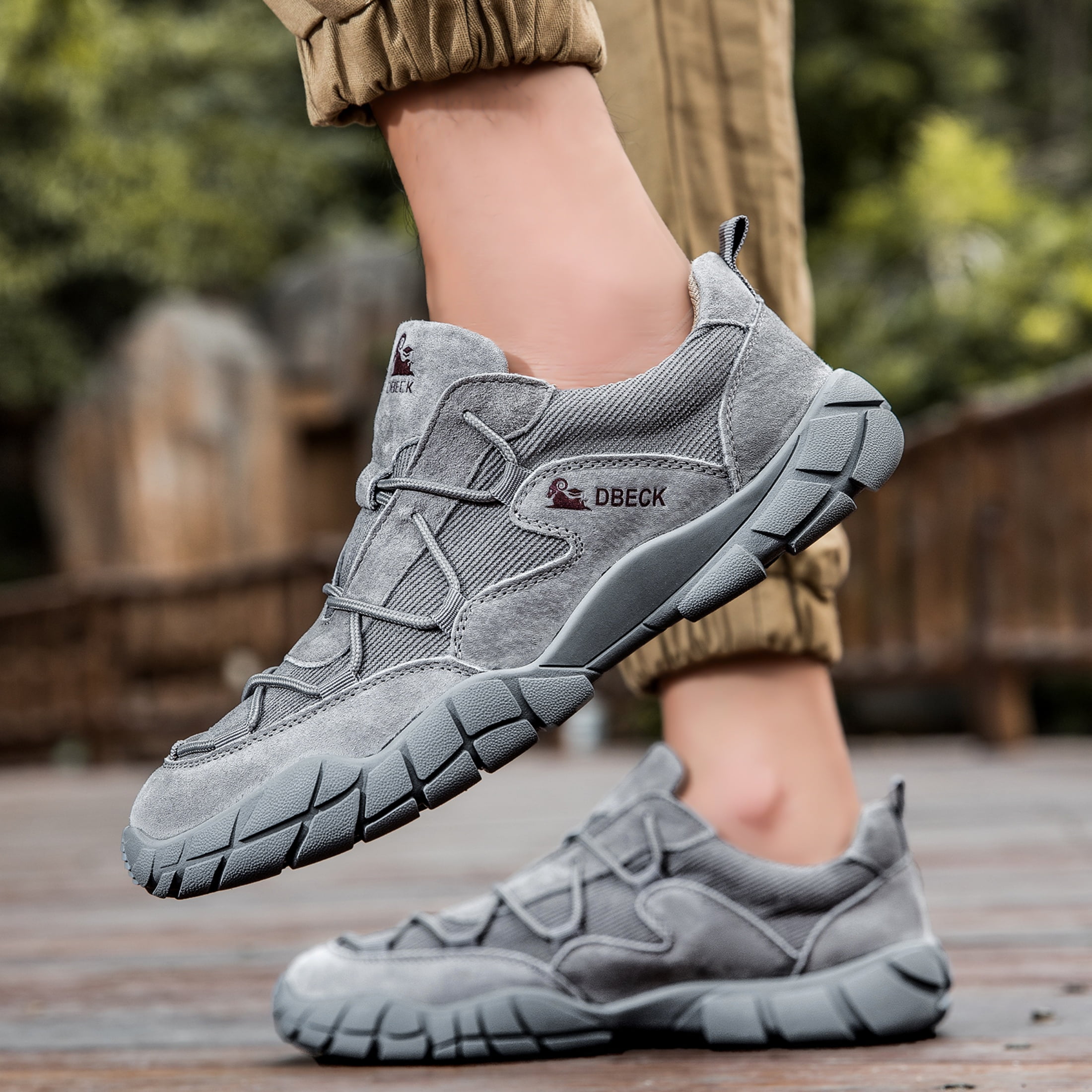SKIUHS Men Lightweight Quick-drying Comfortable Hiking Shoes