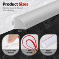 thumbnail image 4 of Moldura circular flexible Joengoep de goma blanca de 4 m, 4 of 7