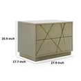 thumbnail image 5 of Benjara BM311196 28 in. Cross Sectioned Paint Art Cubed Design Nightstand, Bronze & White, 5 of 5