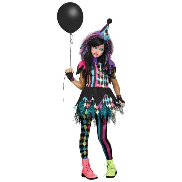 Girls Twisted Circus Clown Costume