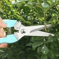 thumbnail image 6 of High Carbon Steel Garden Pruning Shears Set - 2 Pack Curved and Straight Scissors for Fruit Trees, Branches, Plants - Ergonomic Non-Slip Handle, Safety Lock, Lightweight Gardening Tool, 6 of 7