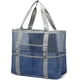 thumbnail image 1 of El bolso de la playa, bolso de playa de malla de color F, el totalizador de playa de gran tamaño, 9 bolsillos, vara el bolso del juguete, 1 of 5