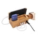 thumbnail image 5 of onlyliua Ofertas Del Día Base de Carga de Madera para Múltiples Dispositivos, Compatible con 3 Terminales Usb, 5 of 6