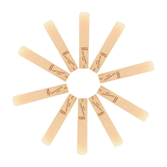 Graflsoa Premium G Clarinet Reeds, 10-Piece Set with Plastic Covers, 2.0 Hardness, Ideal for Beginners & Intermediate Players, Enhanced Sound Quality, Compact & Lightweight Design
