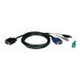 thumbnail image 3 of Tripp Lite 10ft USB / PS2 Cable Kit for KVM Switches B040 / B042 Series KVMs 10' - Keyboard / video / mouse (KVM) cable kit - 10 ft - molded, 3 of 3