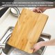 thumbnail image 4 of Gran Placa De Corte Thicked, Placa De Fruta, Resistente, Duradera, Para Cocina, Gran Capacidad, Para Carne, Para Verduras, Para Pan, Para Corte, Hecha De Acero Inoxidable, Con Base De, 4 of 9