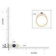 thumbnail image 5 of Angara Natural 0.6 Ct. Blue Sapphire with Diamond Vintage Inspired Ring in 14K Yellow Gold for Women (Ring Size: 12), 5 of 10