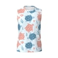 thumbnail image 6 of Lsque Sea Turtle Print Men's Cotton Blend Sleeveless Muscle Shirts (S-3XL)- Moisture Wicking, Odor Protection, UPF 30+,Small, 6 of 8