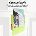 thumbnail image 3 of BAZIC 3 Ring Binder 1.5" Economy View Binders Lime Green, Hold 280 Sheets, 12-Count, 3 of 8