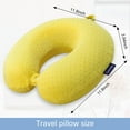 thumbnail image 3 of Memory Foam Travel Pillow, Comfortable Travel Neck Pillow U Shape, Support Neck and Head to Relieve Fatigue, 3 of 7