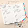 thumbnail image 4 of Password Keeper Book with Colorful Alphabetical Tabs and Two Bookmarks, for Seniors 8.4X5.9Inch, Internet Address A, 4 of 8