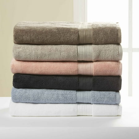 Hotel Style 100% Pima Cotton 2-Piece Bath Sheet Set with ...