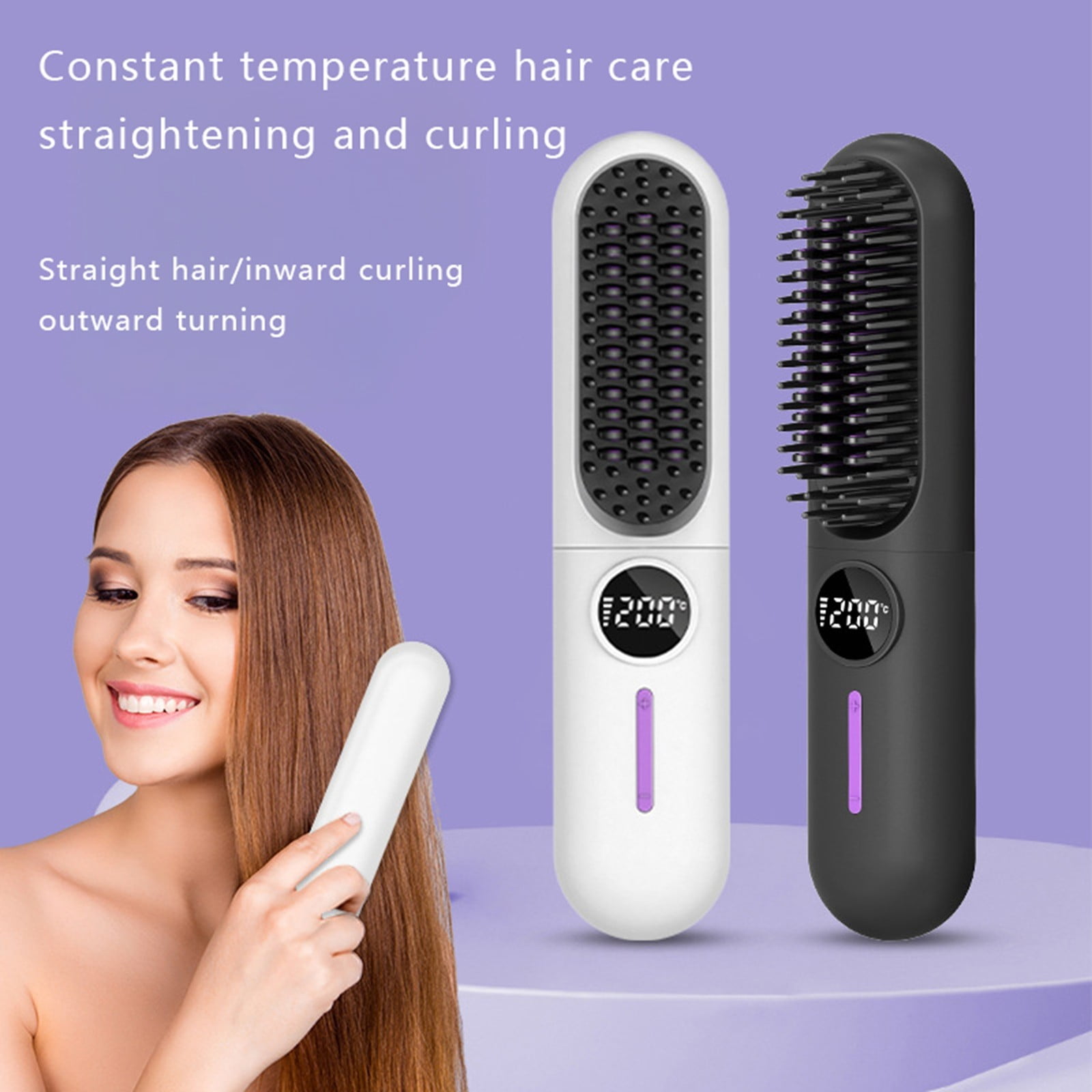 Hair Straightener Curly Hair Turned Straight Oxyglow Professional