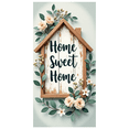 thumbnail image 7 of Yatrandify Wooden Frame Home Sweet Rustic Floral Banner for Home Entryway Porch Decoration, 7 of 7