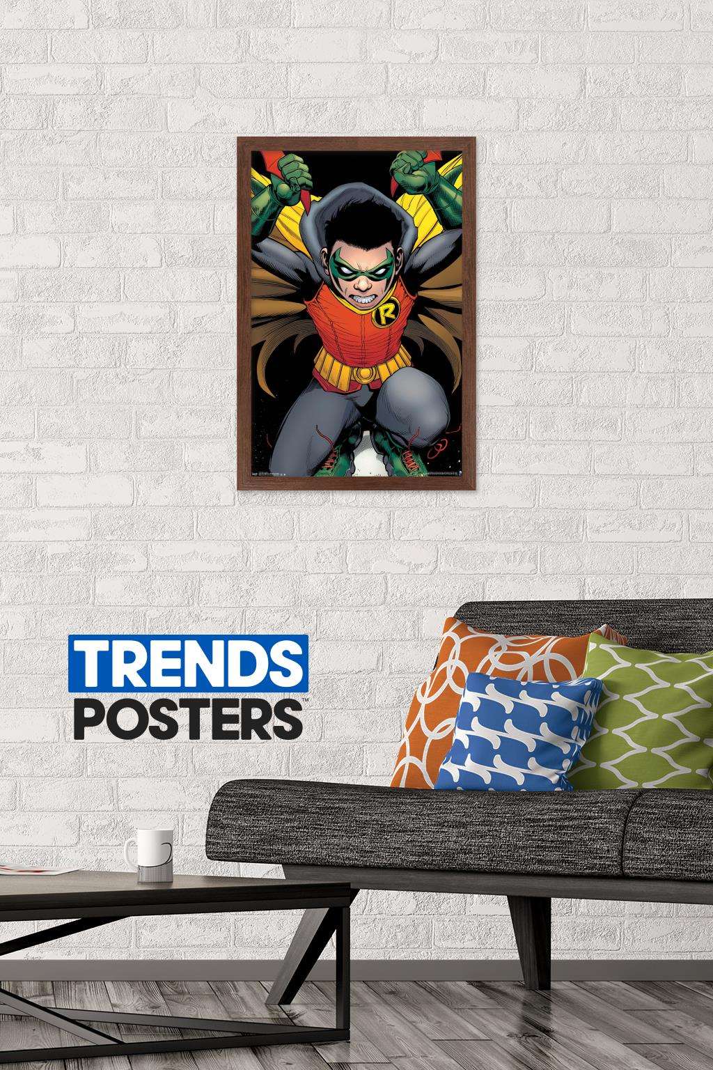 DC Comics - Robin - Damian Wayne Wall Poster, 14.725" x 22.375", Framed