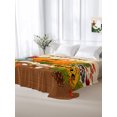 thumbnail image 6 of King Flat Sheet Only Welcome to Our Home Words Soft Microfiber Cooling Bedding Sheets Thanksgiving Maple Leaves Flat Bed Sheet for Hotel,Home Decor, 6 of 9