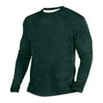 thumbnail image 2 of Awdenio Mens Long Sleeved Slim Top With Round Neck And Solid Color Top Regular Fit, Woven Construction for Ultimate Comfort, 2 of 3