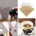 thumbnail image 2 of 100PCS Natural Coffee Filter Paper V-Shaped Disposable Coffee Filter Drip Coffee Powder Filter Bag Tea Infuser Accessories, 2 of 4