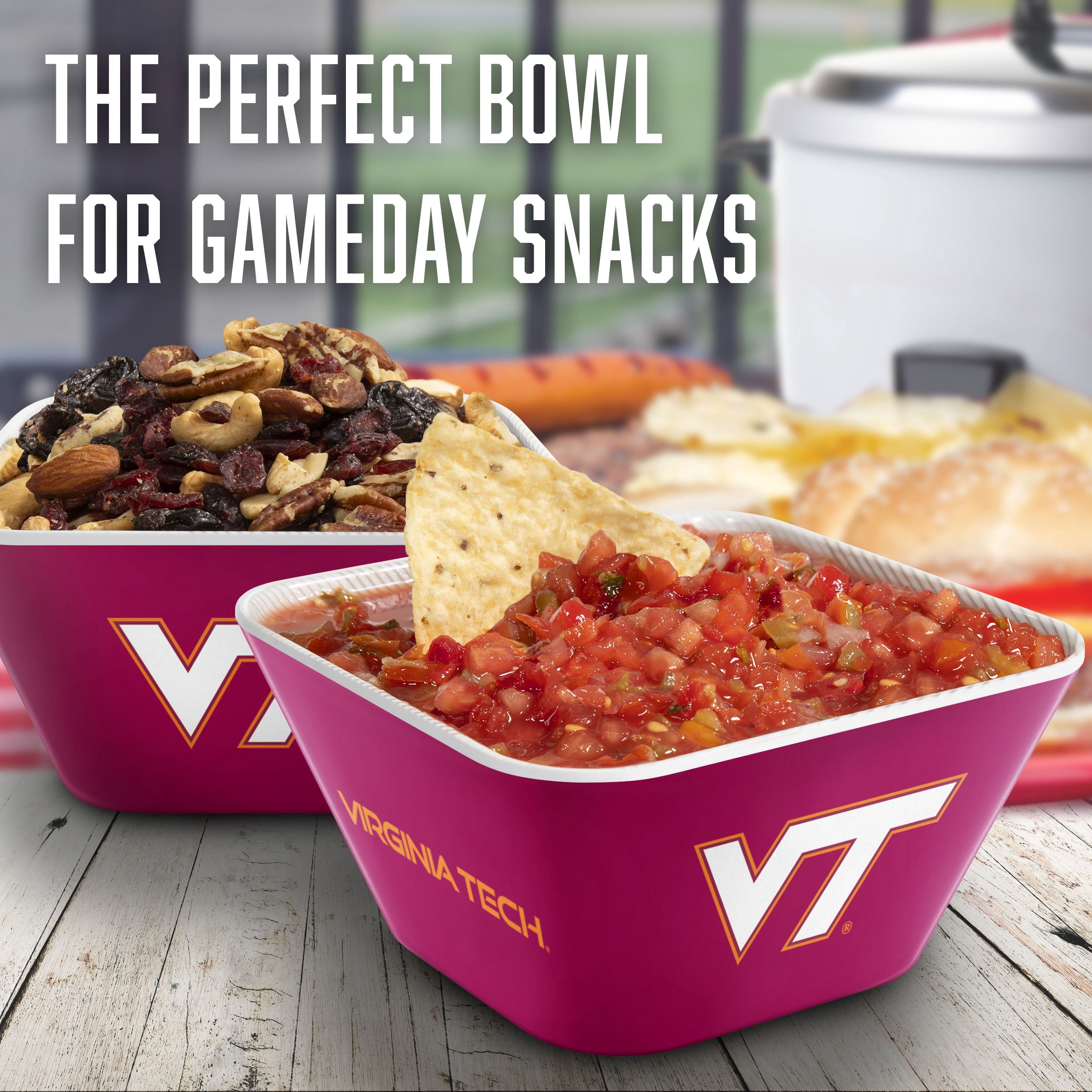 YouTheFan NCAA Virginia Tech Hokies Small Snack Bowl