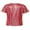 Red, variant on iiniim Kids Girls Boys Shiny Metallic Short Sleeve Shirt T-shirt Sparkly Jazz Hip Hop Dance Top Performance