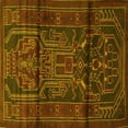 thumbnail image 1 of Ahgly Company Indoor Square Persian Yellow Traditional Area Rugs, 6' Square, 1 of 4