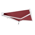 thumbnail image 4 of Awntech 24 Ft Key West Right Motorized Heavy Duty Patio Retractable Awning with Cassette (288in x 9.38in x 120in), Burgundy, 4 of 8