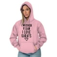thumbnail image 4 of Vegan Love Karats Funny Diamond Lover Hoodie Sweatshirt Women Brisco Brands 2X, 4 of 6