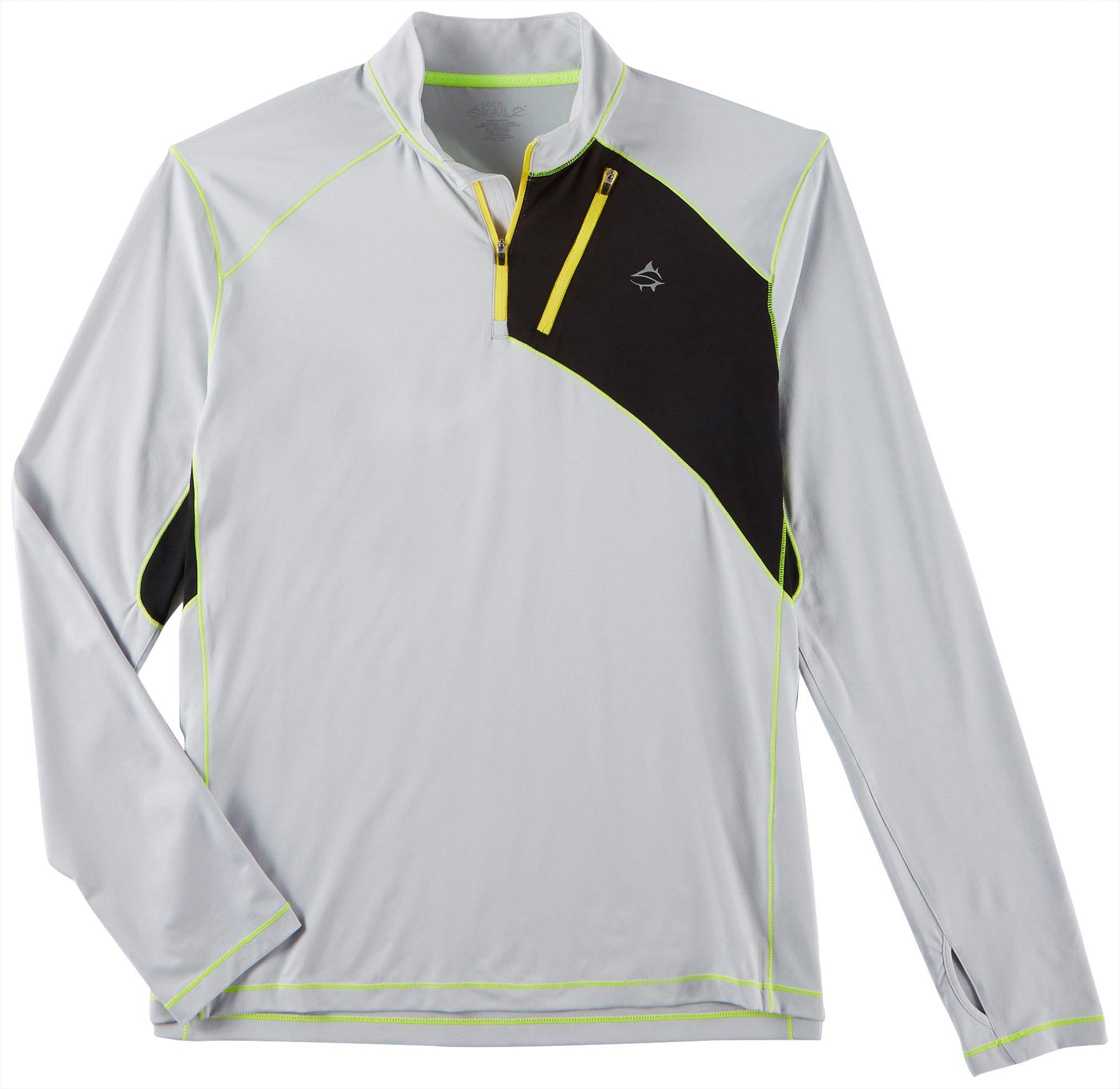 Loco Skailz Loco Skailz Mens Comfortek Quarter Zip Long Sleeve Shirt