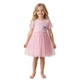 thumbnail image 3 of Girl Easter Dress Short Sleeve Bunny Embroidered Dress Tulle Dress Girl Spring Dresses Girls Size 8-9 Years Clothes, 3 of 9