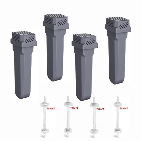 Home Times 4 Packs Cartridge Filter Kit for SoClean 2, Same Quality as Original Cartridge Carbon Filters, Check Valve Kit Replacement CPAP Cleaning Device