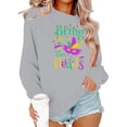 thumbnail image 4 of Craaazy St Patricks Day Shirts Women's Long Sleeve Green Theme Leisure Shamrock Prints Crewneck Raglan Sleeve Hoodless Clothes Gifts, 4 of 6