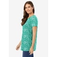thumbnail image 3 of Woman Within Plus Size Perfect Printed Crewneck Tunic, 3 of 6