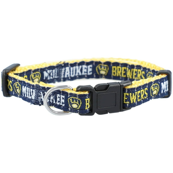 Milwaukee Brewers Nylon Dog Collar