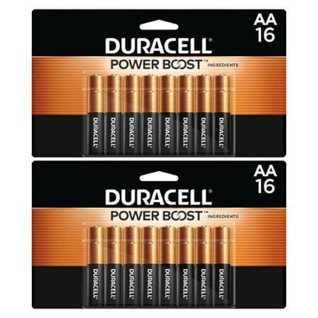Duracell Coppertop AA 1.5V Alkaline Battery, (2 x 16 Pack)