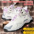 thumbnail image 6 of Steel Toe Work Boots for Women Construction Safety Boot Indestructible Shoes Lightweight Comfortable Slip Resistant Puncture Proof Slip Resistant Working Sneakers 7.5, 6 of 10