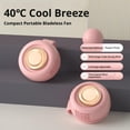thumbnail image 3 of Portable Silent Mini Bladeless Clip-On Fan, USB Rechargeable, Adjustable 3-Speed Fan for Shirt, Waist, Travel, Outdoor, Office, Travel Accessories, Gift, 3 of 7