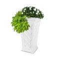thumbnail image 2 of Mayne Georgian 28" x 16" x 16" Tall Self-Watering Polyethylene Planter - White, 2 of 5