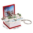 thumbnail image 3 of QTOCIO Christmas Decorations, Christmas Folding Bounce Book Mini Keychain Christmas Pendant, 3 of 5