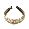 thumbnail image 5 of Unique Bargains 1 Pc Headband Faux Pearls Sequins Hair Accessories for Women Brown, 5 of 5