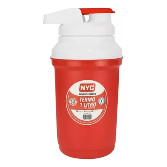Termo NYC de 1 Litro Rojo