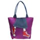 thumbnail image 2 of bolso de almacenamiento plegable reutilizable bolsa de mano bolso de compras bolsos de compras púrpura Sunnimix Totalizador de la compra de la lona, 2 of 8