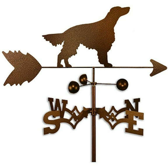 SWEN Products Inc Handmade Irish Setter Dog Copper Weathervane