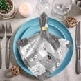 thumbnail image 3 of GZHJMY Funny Cute Cat Pattern Cloth Napkins, Set of 4 20 x 20 Inch Soft & Comfortable Polyester Dinner Napkin for Family, Restaurant, Weddings, Parties, 3 of 5