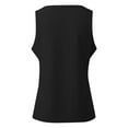 thumbnail image 5 of Beach Vacation Clothes for Women Camisoles with Support Women 9 10 Casual Summer Top Bra Shelf Top plus Blouse Dressy Bodysuit for Bohemian Shirt Button up Summer Sexy V Black M, 5 of 5