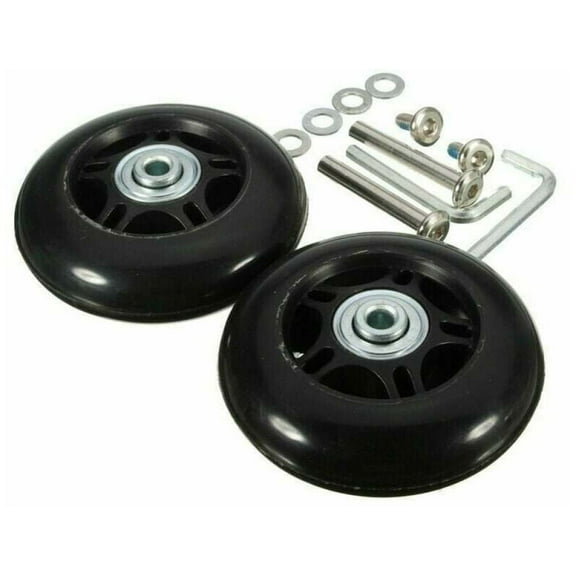 Durable Inline Skate Replacement Wheels, PU Bearing Wheels for Seamless Skating