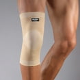 thumbnail image 2 of 1Pc Knee Brace Elastic Soft Nylon Anti-slip Knee Compression Sleeve for Running-Khaki,M, 2 of 8