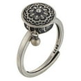 thumbnail image 3 of Giratorios Budistas Tibetanos Con Rueda De Oración Om, Anillo Mantra De Loto De Latón, Anillos De Dedo De La Suerte 2 Anillos Sweethay AP006648-01, 3 of 6