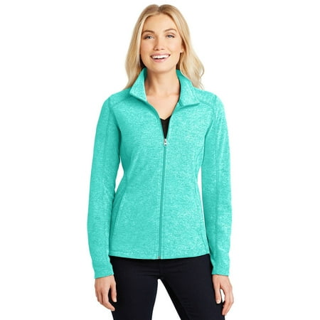 Womens Microfleece Full Zip Jacket - Port Authority Women's Heather Microfleece Full-Zip Jacket