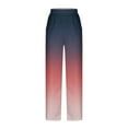thumbnail image 4 of Dyegold Wide Leg Trouser Pants For Women Ombre Tie Dye Elastic Waist Palazzo Pants Plus Size Straight Long Pant With Pockets, 4 of 5