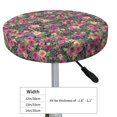 thumbnail image 7 of Picia Rose Mix Leopard pattern Round Stool Covers Comfy Seat Covers Stretch Removable WashableChair Slipcover Round Bar Chair Cushion Cover-14 inch, 7 of 7